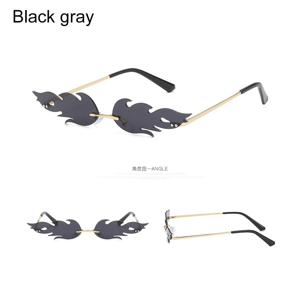 1PC Fashion Rimless Sunglasses Women Men Diamond Shape True Film Sun Glasses UV400 Trending Vintage Streetwear Narrow Eyewear other