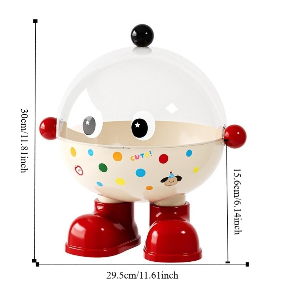 Cartoon Snack Fruit Plate Large Capacity Drain Basket Dopamine Tea Table Plate  Dining Table