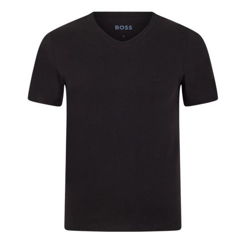 Boss Mens Logo V Neck T-Shirt (Pack of 3)