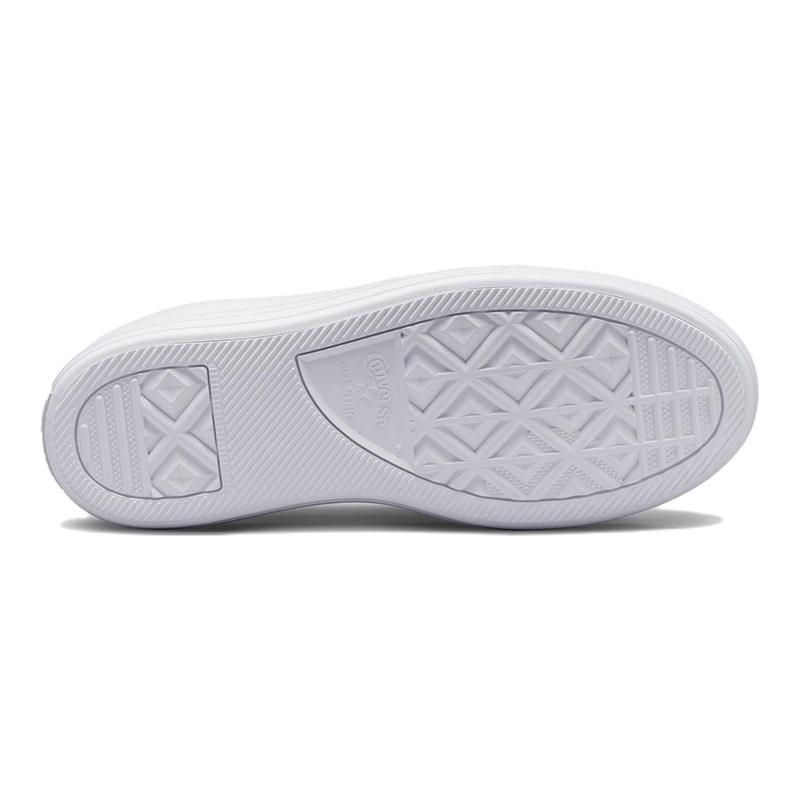 Converse Chuck Taylor All Star Move Platform Simple Solid Colour Abrasion Resistant High Top Canvas Shoes Women's Grey Green