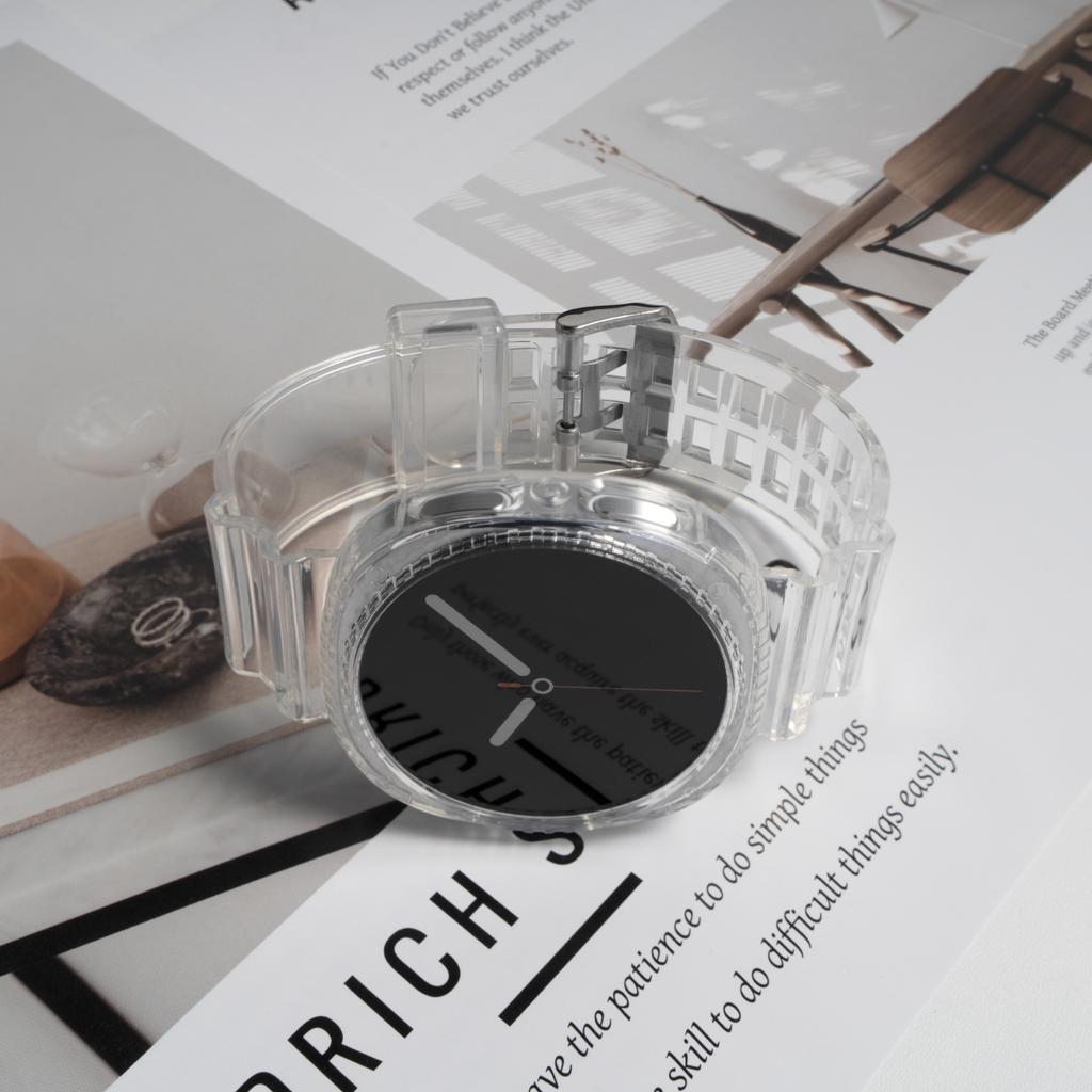 Przezroczyste Etui+Pasek do Samsung Galaxy Watch 8 40 44mm Opaska Pulseira Silikonowa Bransoleta Correa do Galaxy Watch 8 Classic 46mm