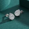 MODIAN 925 Sterling Silver Luxury Stud Earrings For Women Water Drop Sparkle Zircon Ear Stud Wedding Engagement Jewelry