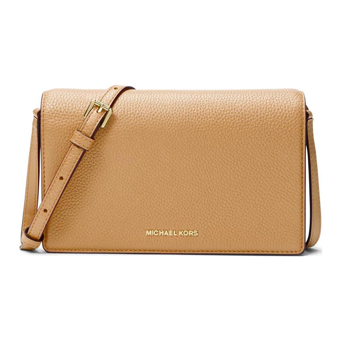 

Michael Kors Jet Set Logo Adjustable Shoulder Strap Leather Crossbody Bag Medium Women bags Brown 32S4GJ6C6L-174 Basic Set (Bag)