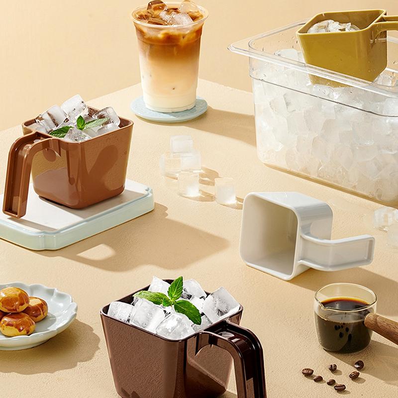 280/350/470/590Ml Ice Scoop Ice Shovel Plastic Square Ice Shovel Measuring Cup Coffee Shop Ice Shovel Gadget