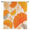 Retro Floral Ginkgo Biloba Tulle Window Curtain Sheer Valances Curtains For Living Room Home Decoration Drape Panel