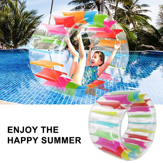 Giocattolo gonfiabile colorato delle piscine dei bambini di estate del galleggiante del rullo del PVC impermeabile del galleggiante della ruota idraulica colorata