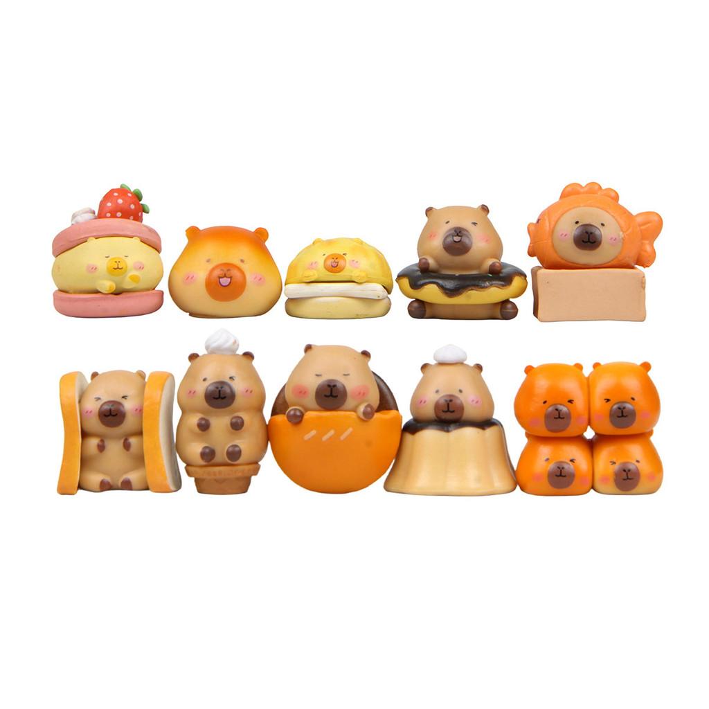 

Капибара Смоляные Украшения с Дизайном Пудинговых Пончиков и Сэндвичей Подарок Для