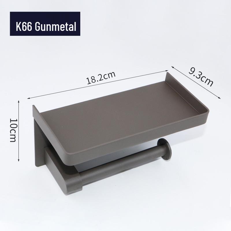 Stainless Steel 304 Punch-Free Bathroom Tissue & Phone Holder