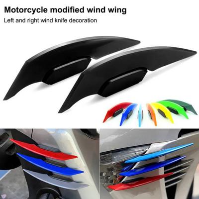 1 paar Motorrad Winglet Fixed Wing Spoiler für Motorrad Elektrische Bikes Einfach Installieren