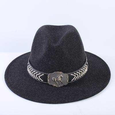 Popular European and American High-end Wool Top Hat, Men's and Women's Fashion Versatile Elegant Top Hat Jazz Hat