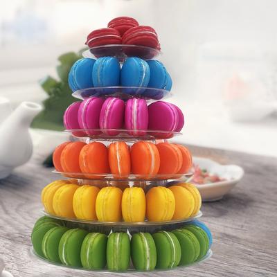 4/6 Tiers Transparent Wedding Dessert Support Tabletop Display Storage Shelf for Birthday Parties Fondant Cake Candies Muffins