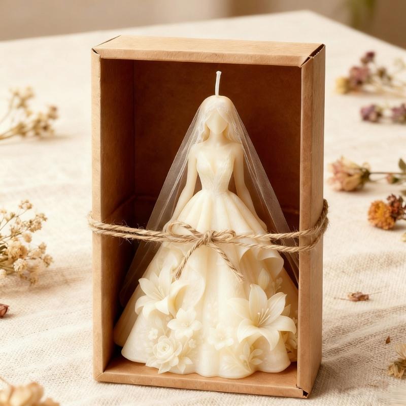 Romance Wedding Themed Silicone Candle Mould for Handmade Crafting Allowing Creation to Enhances Ambiances at Event