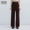 Teenie Weenie Women's Corduroy High-Waist Straight Pants
