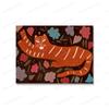 Colorful Abstract Tiger Flower Wall Art Canvas Painting Nordic Girl Eyes Botanical Posters and Prints Pictures Living Room Decor