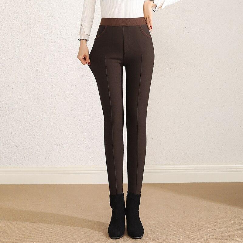 

Зимние женские теплые удобные брюки с высокой талией, утепленные леггинсы на флисовой подкладке, женские бархатные сохраняющие тепло леггинсы, эластичные колготки XXXL