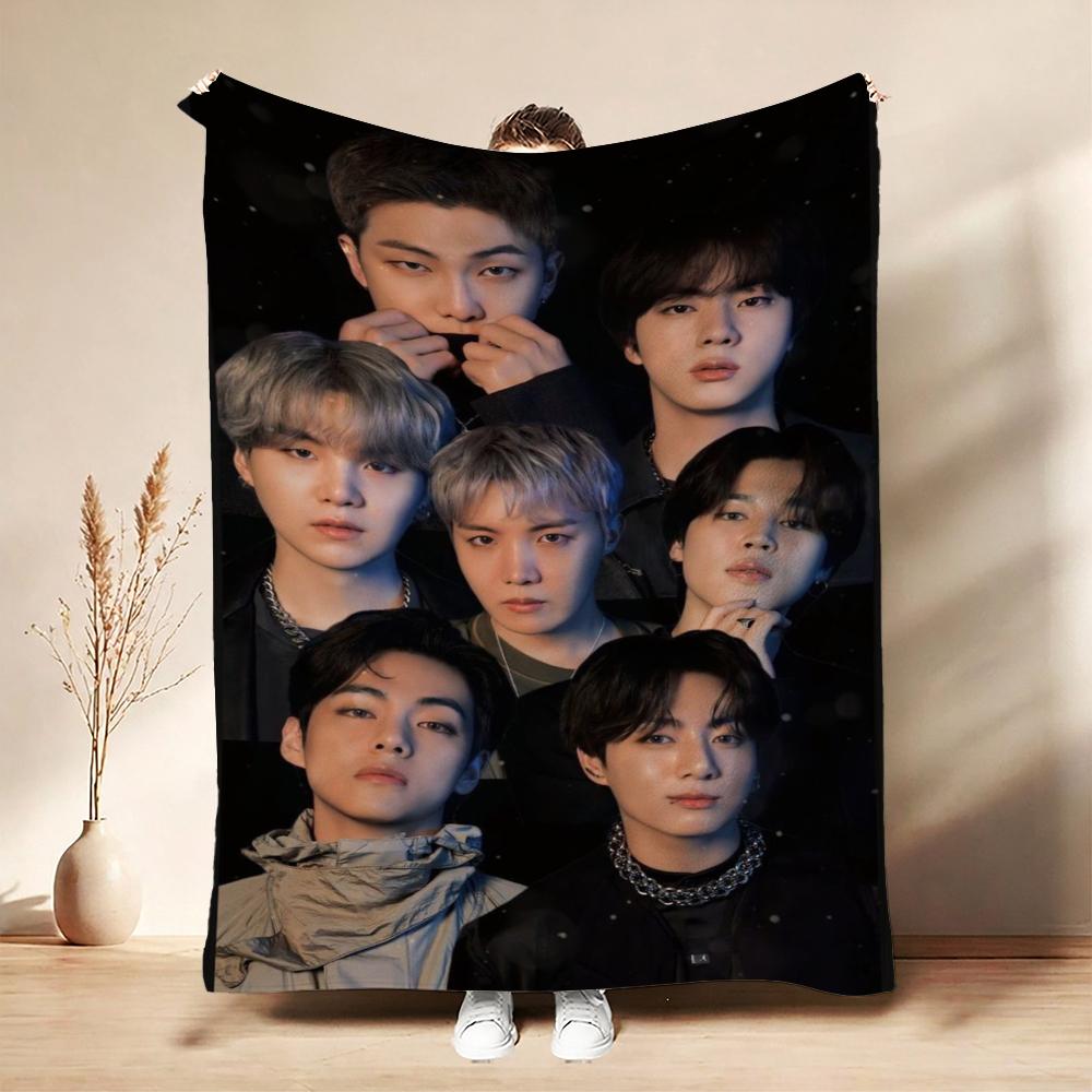 Male Idol Group Portrait Blanket Blanket Suitable For All Seasons Bedroom Sheet Outdoor Plush Blanket