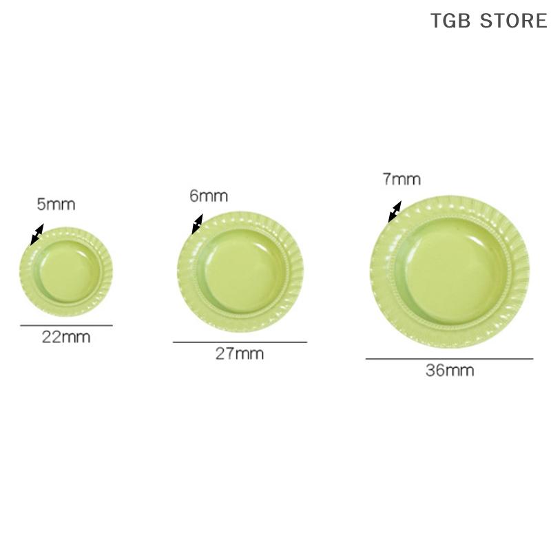 3Pcs Miniature Western Cuisine Plate Dollhouse Kitchen Simulation Food Plate DIY Mini Decoration Accessories For Toys