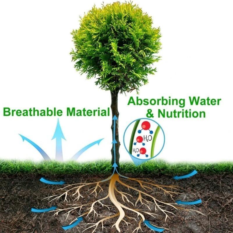 10PCS Non-Woven Tree Mulch Ring Degradable Tree Protector Mat Reusable Tree Weed Barrier for Weed Control Root Protectio