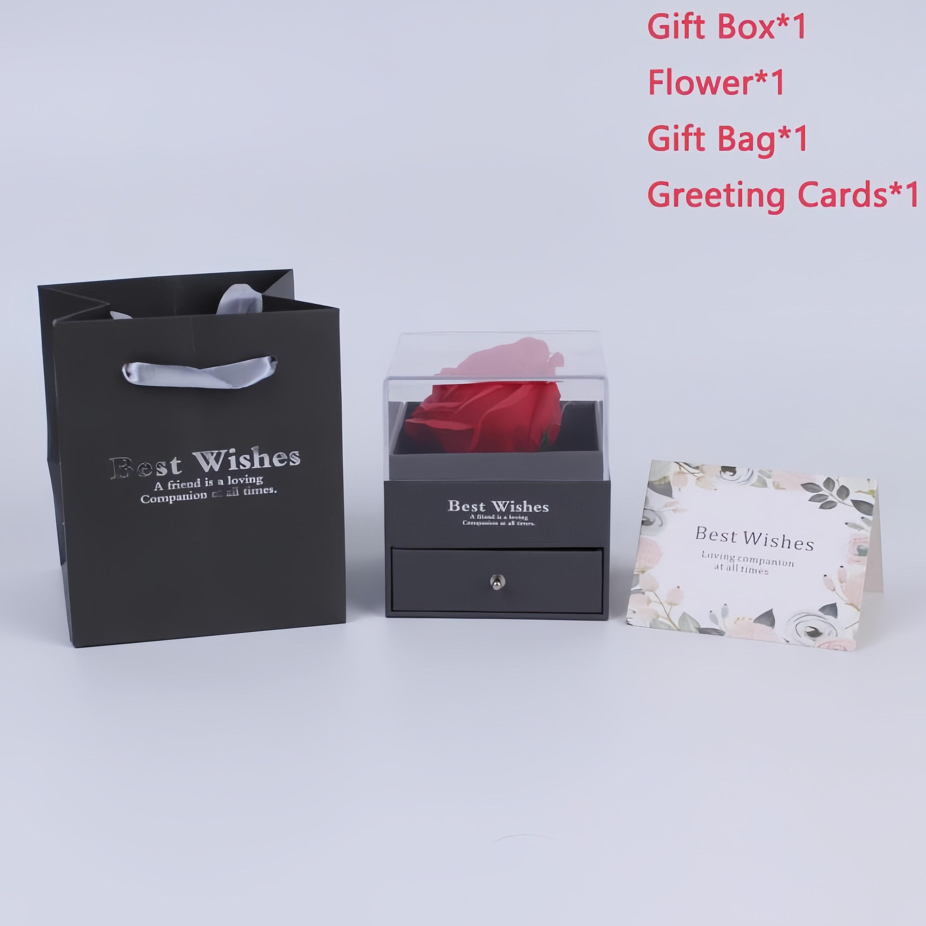 

Women s Holiday Gifts Eternal Red Rose With Heart Necklace Flower Lipstick Gift For Mom Girlfriend Birthday From Daughter Sons