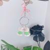 Lovely Dog Love Heart Bowknot Keychain Charm Pendant Fashionable Sturdy Plush Dog Charm for Keys and Bags Decoration