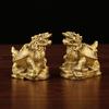 Brass - Small Money Pair Thousand-Year Fu Lu Shou Three-Generation Turtle Ornaments W