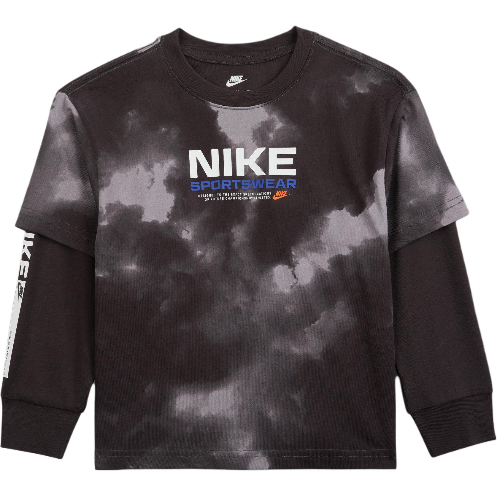 

Nike Long Sleeve Round Neck Printed T-Shirt Kids tops IO2759 L