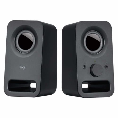 [.co.jp Exclusive] Logitech PC Speaker for PC Z150BK Black Stereo 2ch Compact 3.5mm Input Compatible PC Speaker 2 Year Manufacturer Warranty