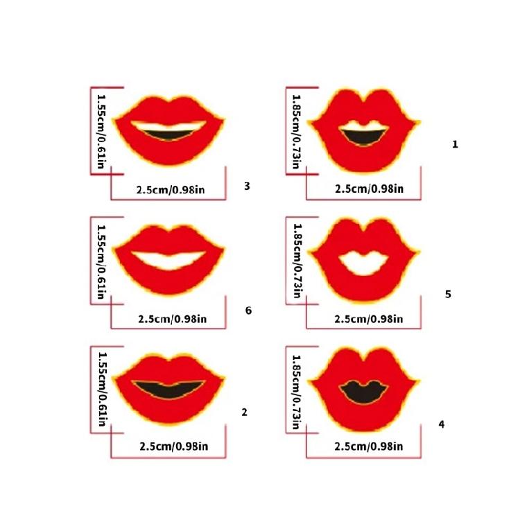 Fashion Enamel Pin Mouth Shaped Brooch Elegant Jackets Bag Backpack Badge Eye Catching Accessory for Trendsetters