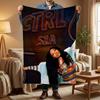 S-SZA SZA MUSIC Throw Soft Coral Fleece Blanket 310gsm Fluffy Warm Throw for Sofa Bed Couch Bedroom Decor
