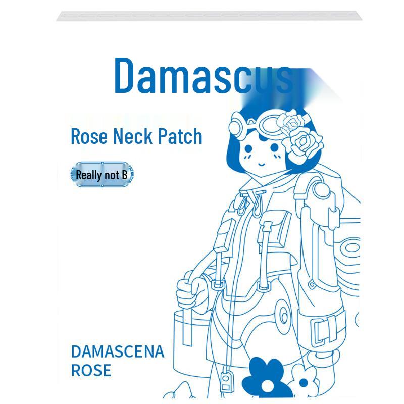 Греющий пластырь для шеи с дамасской розой