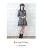 Boots for Short L [Arisana] Kids, Girls, Boots, Lace-up Shoes, Black, (23.5-24.0cm)