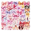 60 Cross-Border Fresh Girly Bow Knot Stickers for Children's Journal or Luggage Decoration.