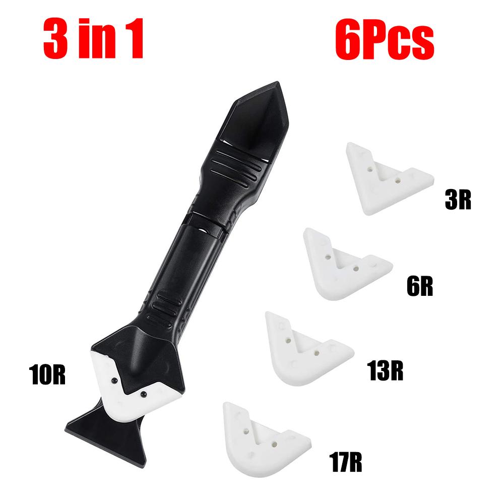 5 In1 Silicone Remover Sealant Smooth Scraper Caulk Finisher Grout Kit Tools Floor Mould Removal Hand Tools Set Sewing Spatula
