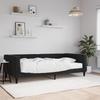 VidaXL Daybed with Mattress Black 100x200 Cm Velvet 3196678