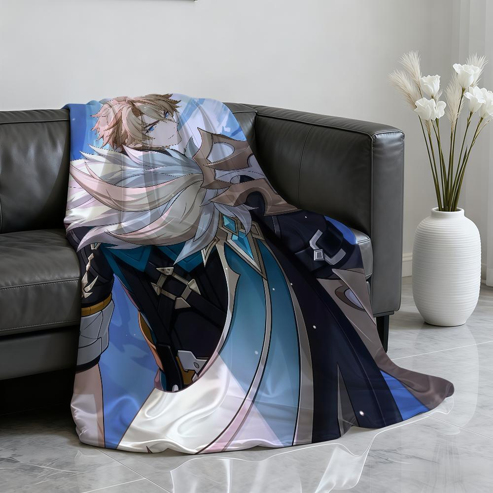 Hot Game Genshin Impact V Var ka Blanket For Soft Throw Blanket for Picnic Bed Sofa Home Bedroom Cozy Warm Comfortable