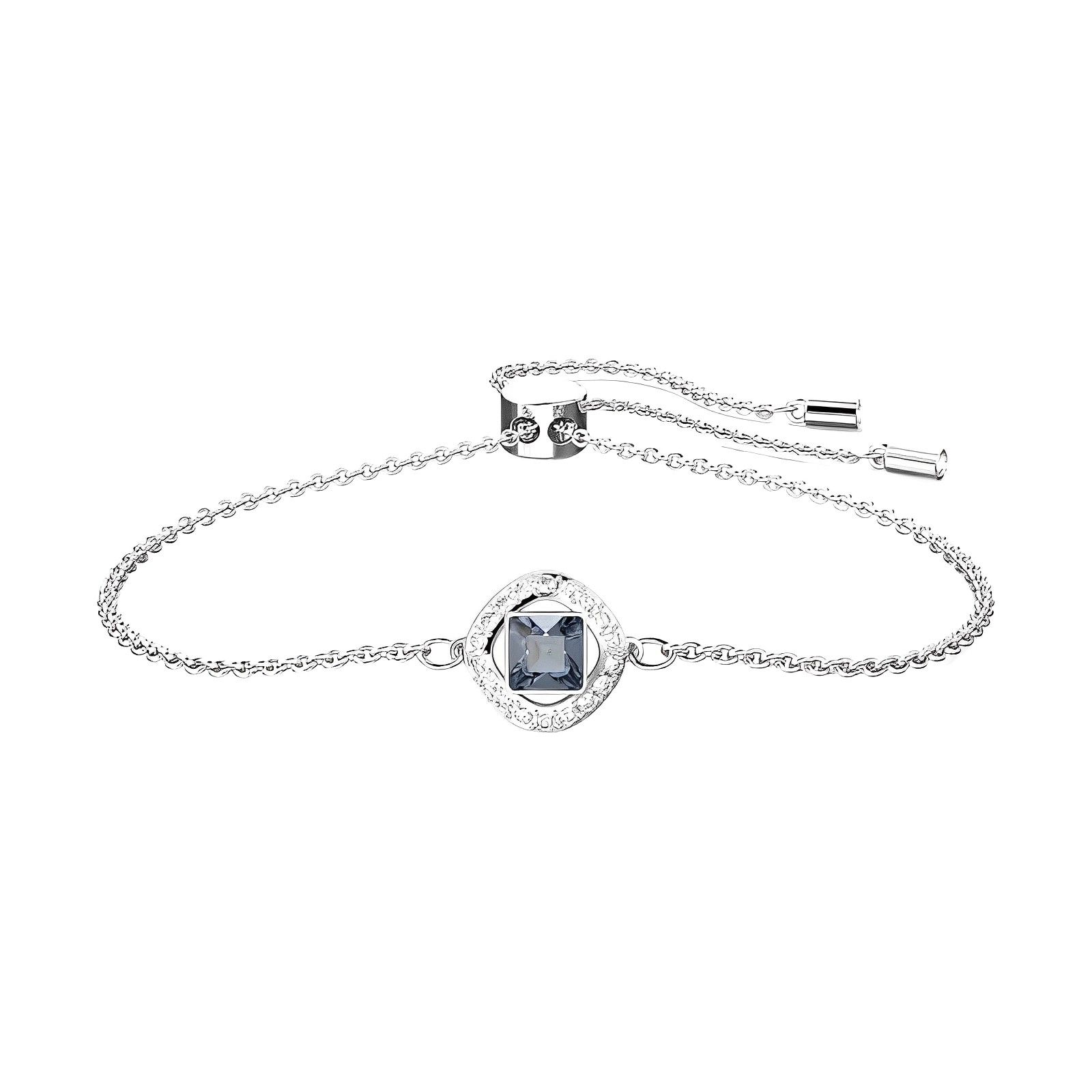Swarovski Square Cut Fashion Versatile Rhodium Plated Bracelet Women bracelet 5662141 M