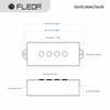 FLEOR Alnico 5 P Bass Pickup Humbucker Pickup for P Bass Replacement 4-String