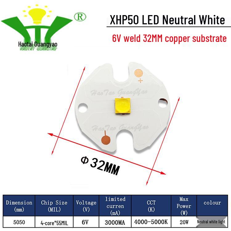 Imitation CREE XHP50 2nd Gen 5050 LED Chip 20W High Power LED Surface Mount Light Source