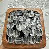 Faceted Clear Quartz Travel Beads with Through Hole for DIY Projects