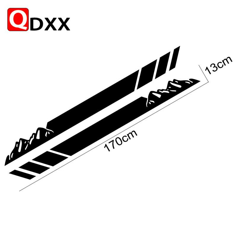 Pickup Door Side Decals For VW Amarok Chevrolet Colorado Isuzu D-Max Car Stickers Truck Stripes Vinyl Decor Cover Accessories