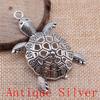 Turtle Shaped Charms Pendant For Bracelet Necklace Jewelry Making Craft Findings