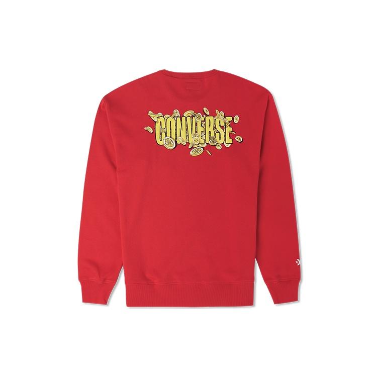 Converse YOTR Graphic Crew Asia Sizing Red Men s 10025505-A02 M