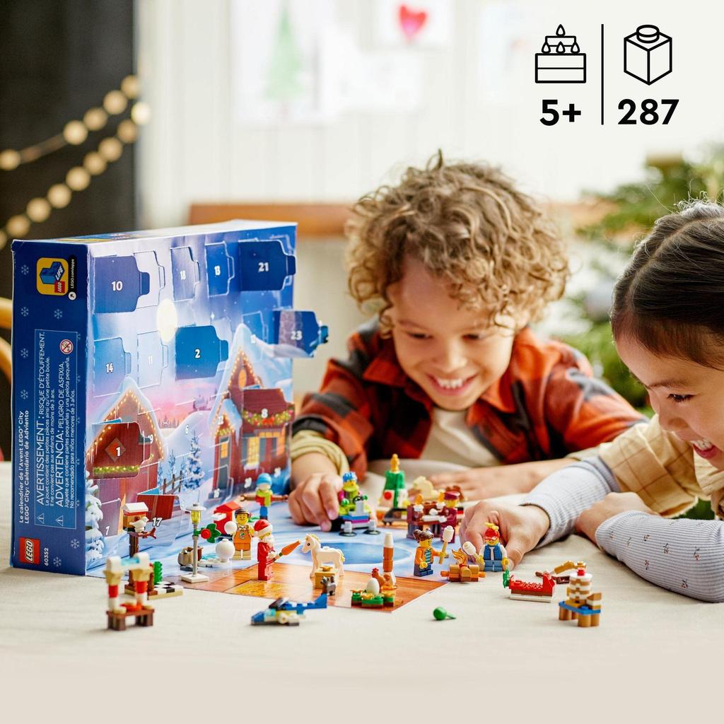 LEGO City LEGO(R) City Advent Calendar 60352, a Toy Block Gift for Holidays and Anniversaries, for Boys and Girls Ages 5 and Up