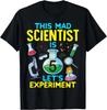 5th Birthday This Mad Scientist Is 5 Let_s Experiment Funny T-Shirt