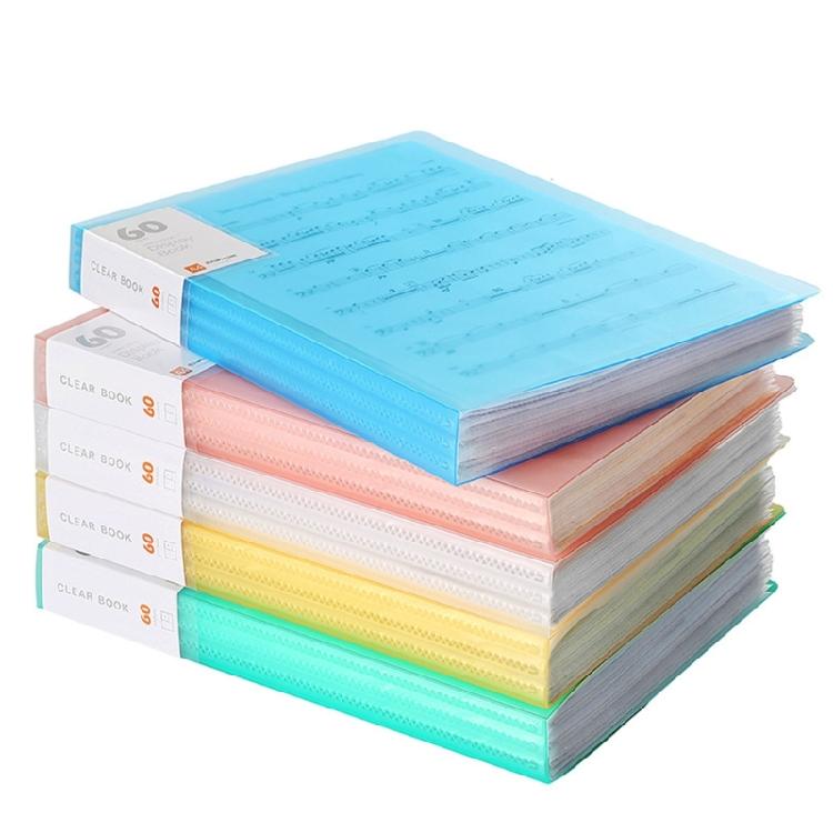 A 4 Clear Test Papers Organizers 80 Pages File Folder Large Capacity Storage Folder Document Bag