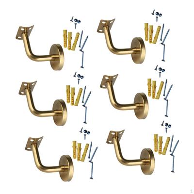 6 stück Geländer Unterstützung Treppen Hand Laufschiene Klammern Korridor Outdoor Indoor Geländer Vielseitig
