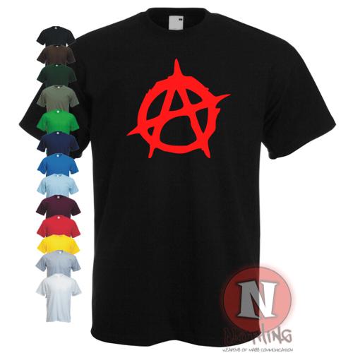 ANARCHY t shirt chaos punk retro Sex Pistols tribute t-shirt anti establishment
