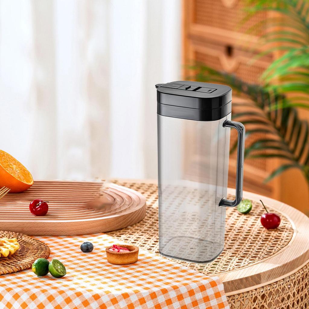 Drink Container with Lid for Water, Large Jug Home Use, Cold Beverage Pitcher
