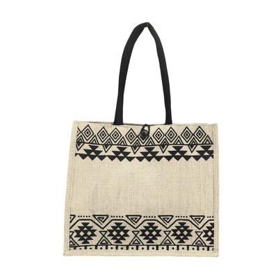 Eimer-Handtasche aus Leinen mit großer Kapazität