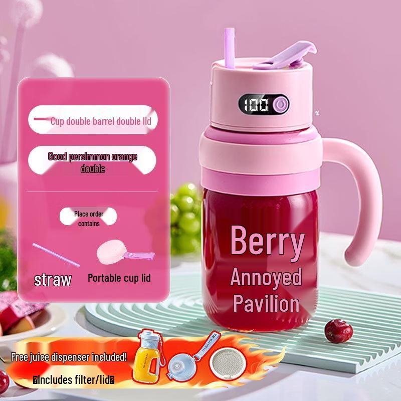 ZISIZ Portable Glass Blender Bottle